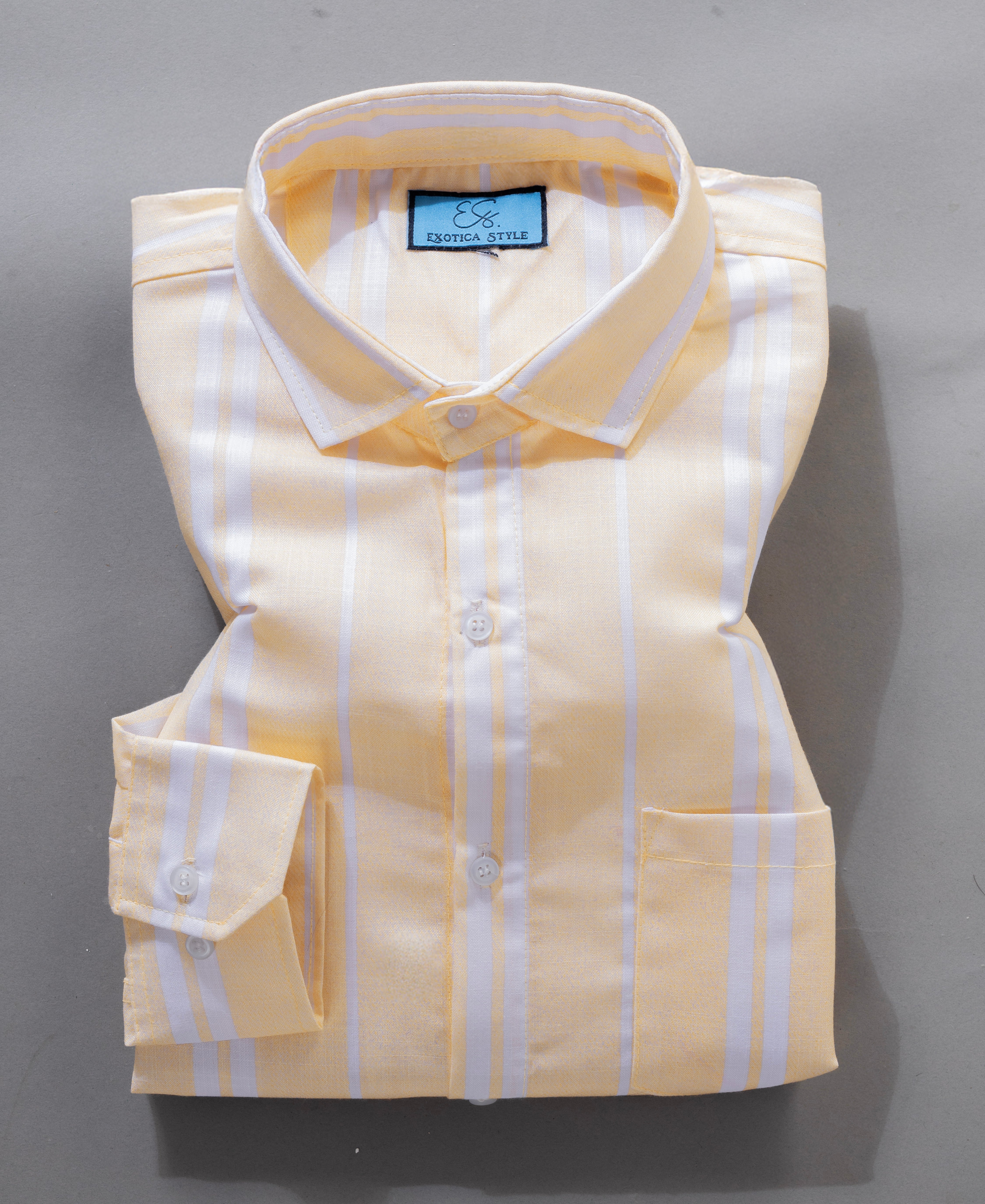 Soft Stripes Regular Fit Cotton Shirt Combo For Men