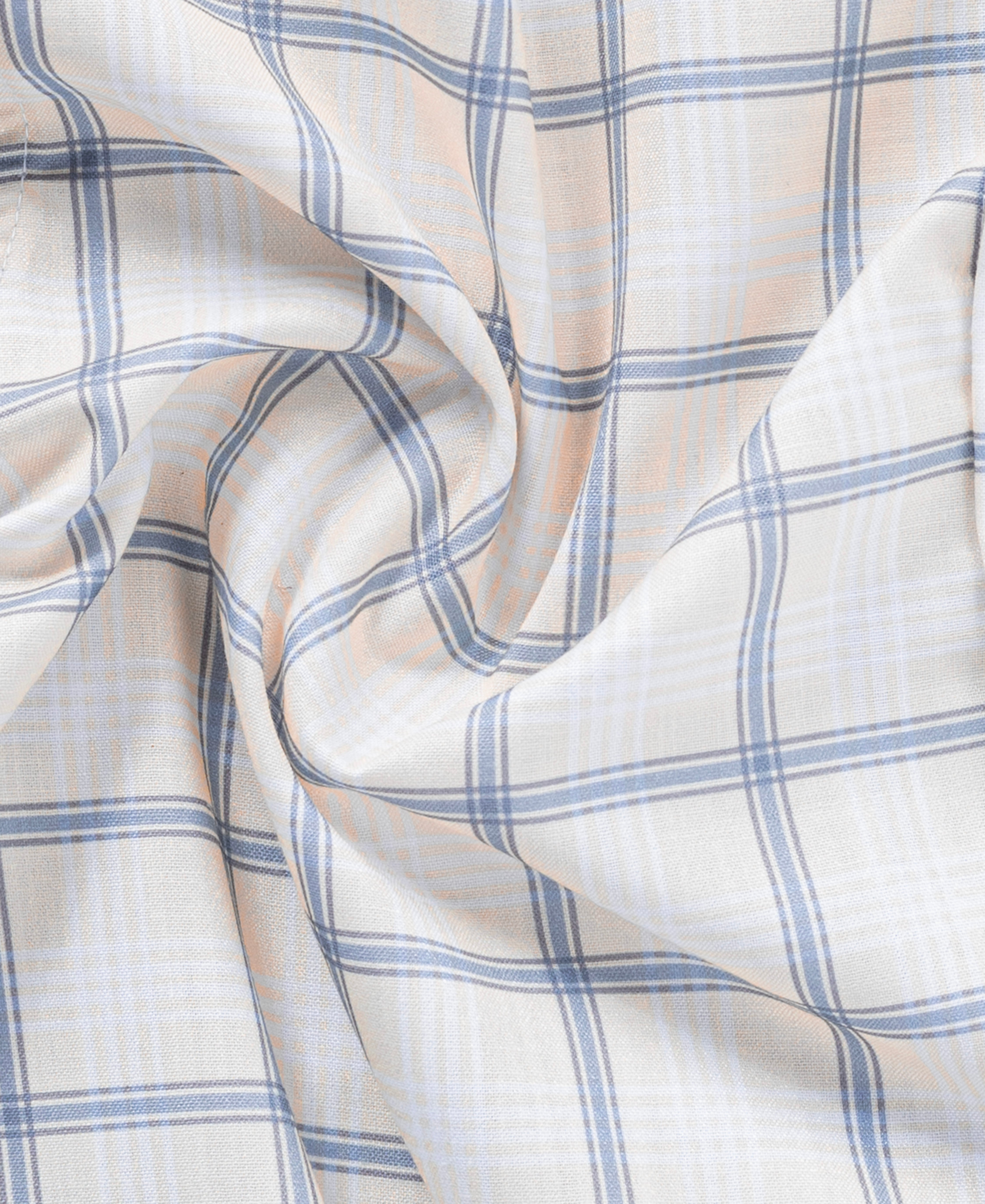 Casual Cotton Checked Men’s Shirt in Yellow with Regular Collar