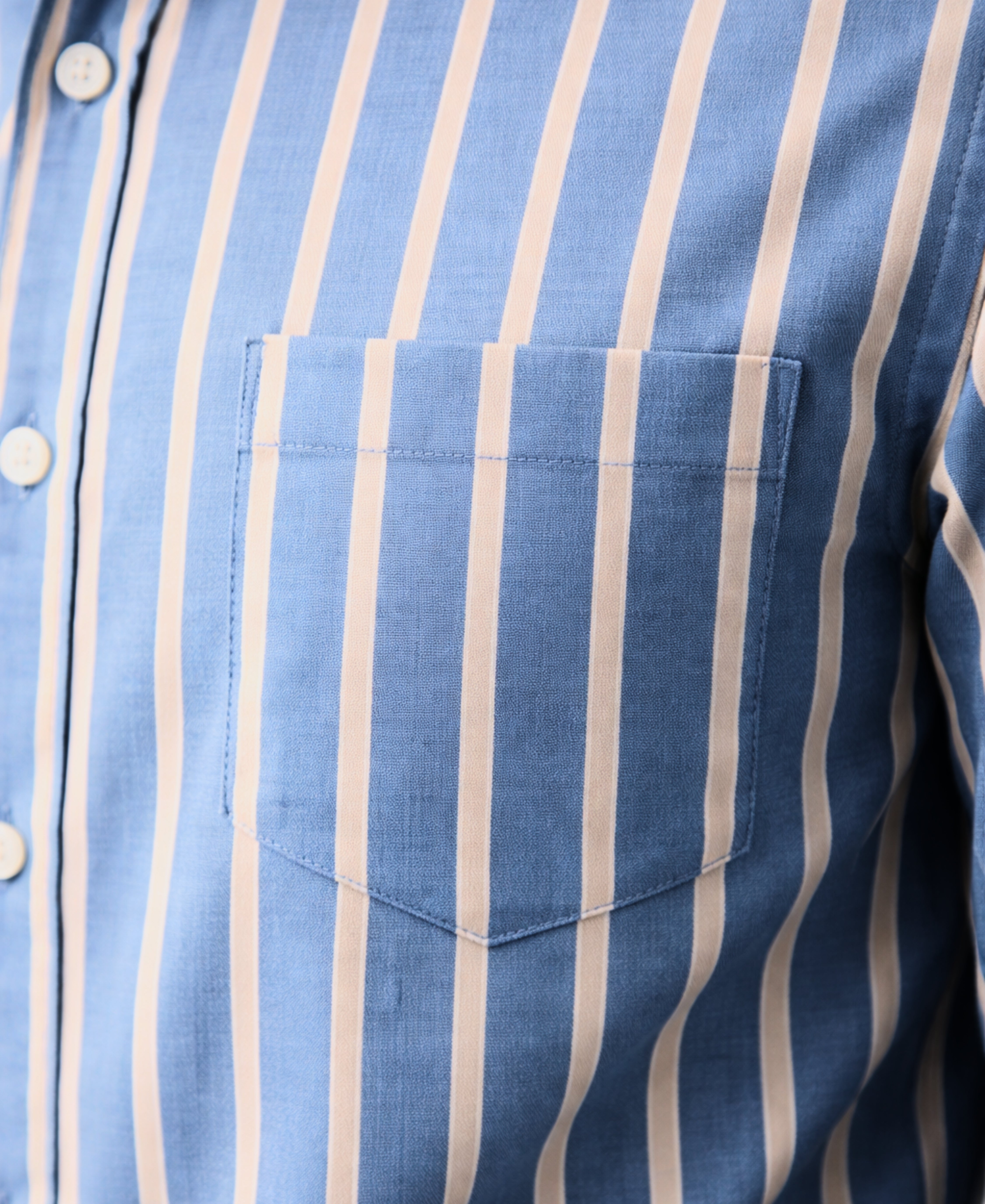 Regular Fit Striped Design Cotton Shirt for Men