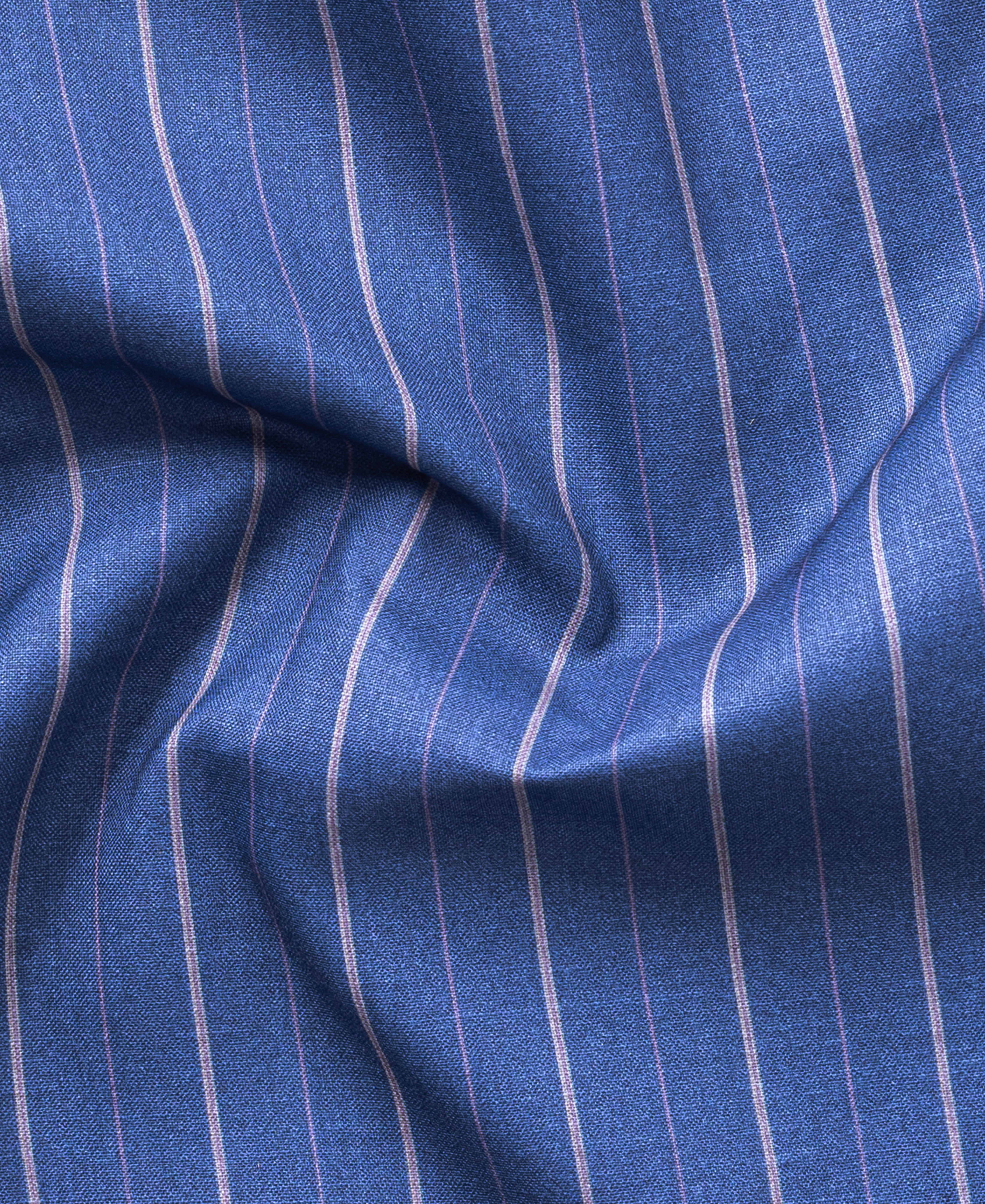Blue Vertical Stripe Cotton Shirt Full Sleeve Formal Wear